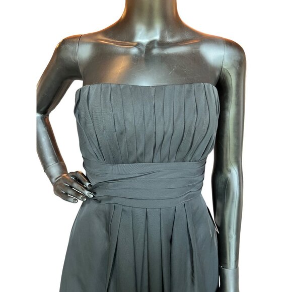 Black Chiffon Short Dress - Picture 2 of 5